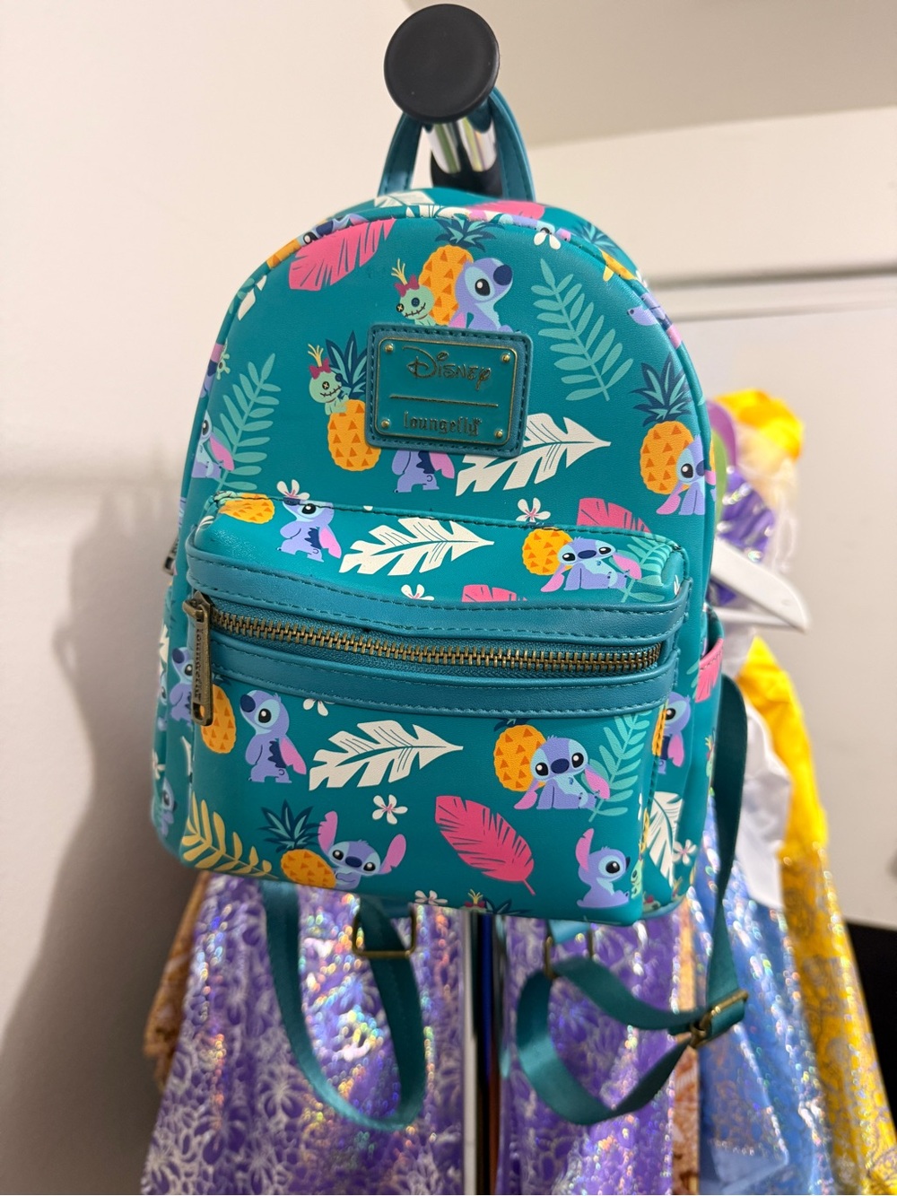 Loungefly Disney Lilo & Stitch Teal Mini Backpack